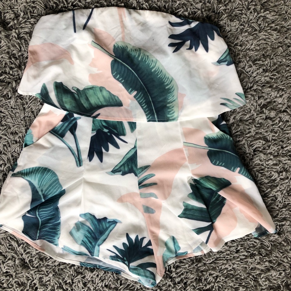 Floral Romper with Pockets
